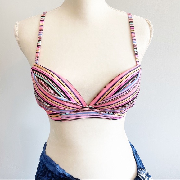 Victoria’s Secret | striped bikini top multi color - Picture 2 of 12